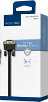 Insignia™ - 6' VGA Monitor Cable - Black - Alternate Views