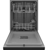 GE - Front Control Built-In Dishwasher, 52 dBA - Black - Alternate Views