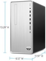 HP - Pavilion Desktop - AMD Ryzen 7 - 16GB Memory - 1TB SSD - Natural Silver - Alternate Views