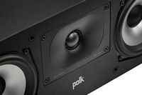 Polk Audio - Monitor XT30 Center Channel Speaker - Midnight Black - Alternate Views