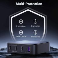 UGREEN - Nexode 4-Port 100W GaN Charging Station, USB-C Fast Charging Desktop Charger  for Laptop... - Alternate Views