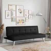 Serta - Cali Convertible Sofa in - Black - Alternate Views