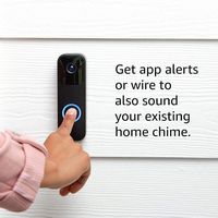 Blink - Smart Wifi Video Doorbell – Wired/Battery Operated - White - Alternate Views