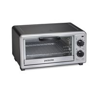 Proctor Silex - 4 Slice Toaster Oven with Broiler - BLACK - Alternate Views