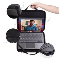 Techprotectus - Work-In Case w/Pocket-for 11-12 inch Chromebook/MacBook/Laptop - Black - Alternate Views