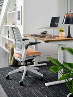 Steelcase - Series 1 Chair with Black Frame - Oatmeal - Alternate Views