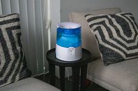 CRANE - 0.5 Gal. Warm Mist Humidifier with 2 Speed Settings - Blue/White - Alternate Views