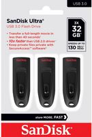 SanDisk - Ultra 32GB USB 3.0 Flash Drive with Hardware Encryption (3-Pack) - Black - Alternate Views