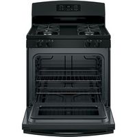 GE - 4.8 Cu. Ft. Freestanding Gas Range - Black - Alternate Views