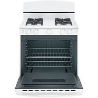 GE - 4.8 Cu. Ft. Freestanding Gas Range - White - Alternate Views