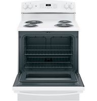 GE - 5.0 Cu. Ft. Self-Cleaning Freestanding Electric Range - White - Alternate Views