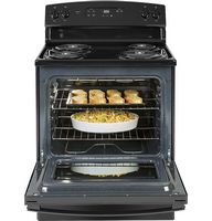 GE - 5.0 Cu. Ft. Freestanding Electric Range - Black - Alternate Views