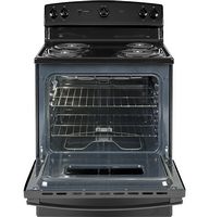 GE - 5.0 Cu. Ft. Freestanding Electric Range - Black - Alternate Views