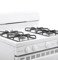 Hotpoint - 4.8 Cu. Ft. Freestanding Gas Range - White - Alternate Views