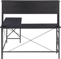 Insignia™ - L-Shaped Computer Desk with Hutch - Black - Alternate Views