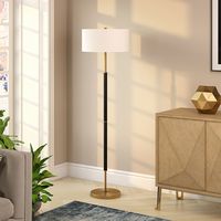 Camden&Wells - Simone Floor Lamp - Matte Black/Brass - Alternate Views