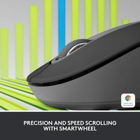 Logitech - Signature M650 L Full-size Wireless Scroll Mouse with Silent Clicks - Wireless - Graphite - Alternate Views