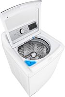 LG - 5.3 Cu. Ft. High-Efficiency Smart Top Load Washer with 4-Way Agitator - White - Alternate Views