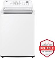 LG - 4.8 Cu. Ft. High-Efficiency Top Load Washer with 4 Way Agitator - White - Alternate Views