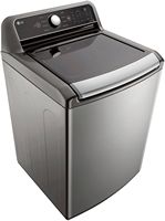 LG - 5.5 Cu. Ft. High Efficiency Smart Top Load Washer with TurboWash3D - Graphite Steel - Alternate Views