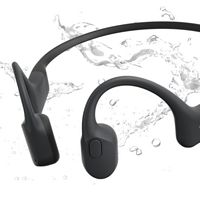 Shokz - OpenRun Bone Conduction Open-Ear Endurance Headphones - Black - Alternate Views