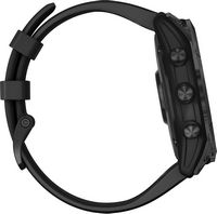 Garmin - fēnix 7X  Sapphire Solar GPS Smartwatch 51 mm Fiber-reinforced polymer - Black DLC Titanium - Alternate Views
