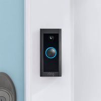 Ring - Wi-Fi Smart Video Doorbell - Wired with Chime - Black - Alternate Views