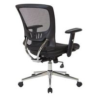 OSP Home Furnishings - Mesh Screen Seat and Back Adjustable Manager's Chair - Black - Alternate Views