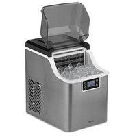 NewAir - 45 lbs. Portable Countertop Clear Ice Maker with  FrozenFall Technology - Stainless steel - Alternate Views