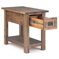 Simpli Home - Monroe Narrow Side Table - Rustic Natural Aged Brown - Alternate Views