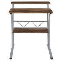 Alamont Home - Clifton Rectangle Contemporary Laminate  Home Office Desk - Rustic Walnut - Alternate Views
