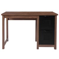 Alamont Home - New Lancaster Collection Rectangle Contemporary Laminate 2-Drawer Home Office Desk... - Alternate Views