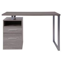 Alamont Home - Harwood Rectangle Contemporary Laminate 2-Drawer Home Office Desk - Light Ash - Alternate Views