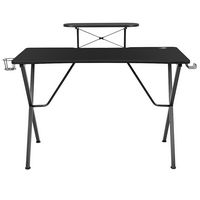 Alamont Home - Mallot Rectangle Contemporary Laminate  Gaming Desk - Black - Alternate Views