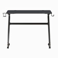 Alamont Home - Fisher Rectangle Contemporary Laminate  Gaming Desk - Black - Alternate Views
