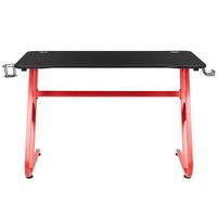 Alamont Home - Fisher Rectangle Contemporary Laminate  Gaming Desk - Red - Alternate Views
