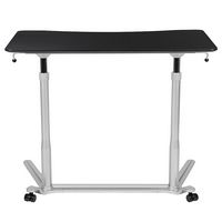 Alamont Home - Merritt Rectangle Contemporary Laminate Sit and Stand Desk - Black - Alternate Views