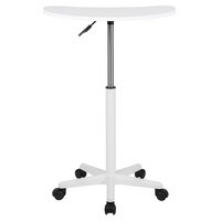 Alamont Home - Eve Half-Round Contemporary Laminate  Laptop Desk - White - Alternate Views