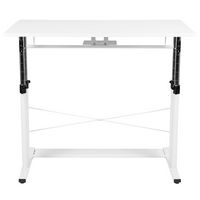 Alamont Home - Fairway Rectangle Modern Laminate  Sit and Stand Desk - White - Alternate Views