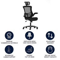 Alamont Home - Kelista Contemporary Mesh Executive Swivel Office Chair - Black - Alternate Views