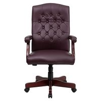Alamont Home - Martha Washington Traditional Leather/Faux Leather Executive Swivel Office Chair -... - Alternate Views