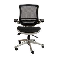 Alamont Home - Warfield Modern Mesh Executive Swivel Office Chair - Black Mesh/Graphite Silver Frame - Alternate Views