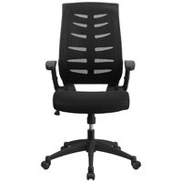 Alamont Home - Kale Contemporary Mesh Executive Swivel High Back Office Chair - Black - Alternate Views
