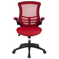 Alamont Home - Kelista Contemporary Mesh Swivel Office Chair - Red Mesh - Alternate Views
