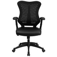 Alamont Home - Kale Contemporary Leather/Faux Leather Executive Swivel Office Chair - Black Leath... - Alternate Views