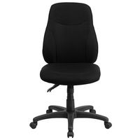 Alamont Home - Brandy Contemporary Fabric Swivel Office Chair - Black - Alternate Views