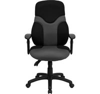 Alamont Home - Abbott Contemporary Mesh Swivel Office Chair - Black and Gray - Alternate Views