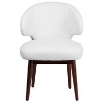 Alamont Home - Comfort Back Series Contemporary Leather/Faux Leather Side Chair - Upholstered - W... - Alternate Views