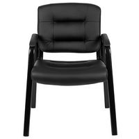 Alamont Home - Darwin  Contemporary Leather/Faux Leather Side Chair - Unupholstered - Black - Alternate Views