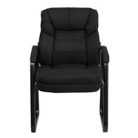 Alamont Home - Isla Contemporary Fabric Side Chair - Upholstered - Black Microfiber - Alternate Views
